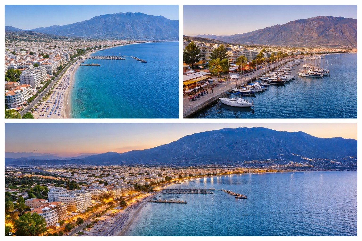 Panoramic view of Kalamata and the coastal front, an area of ​​increasing interest for property buyers.